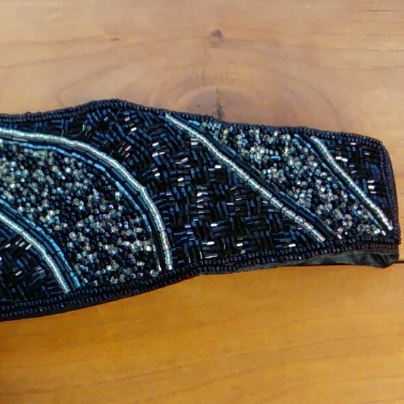 Vintage Magid beaded belt modern contemporary waist adjustable main image 5